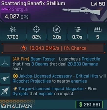 Borderlands 4 STELLIUM FIRE 20k BEAM TOSSER PS5/XBOX/PC