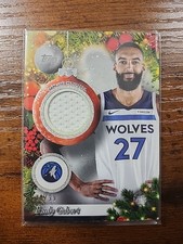 2025-26 Topps Holiday Rudy Gobert Jersey Relic Glitter /99 Timberwolves 🔥🔥