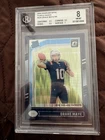2024 Donruss Optic Rated Rookie Drake Maye Purple Shock #229 New England Patriot