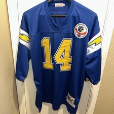 Mitchell & Ness 1984 San Diego Chargers Dan Fouts Jersey Mens Size 56 3XL