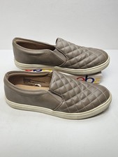 Women s a new day Grey Quilted Slip On Shoe Size 8 1/2 RN 17730 Casual Loafers