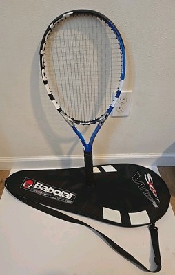 Vtg Babolat Soft Drive Soft Woofer Tennis Racket 106 Head 9.4 oz 4.5 Grip w/Case