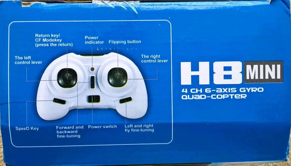 Eachine H8 Mini 4 canales 6 ejes gyrp Quad-copter negro Foto 4 de 4