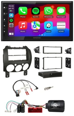 Kenwood Lenkrad USB DAB 2DIN Bluetooth Autoradio für Mazda 2 2007-2014 - Bild 1 von 4