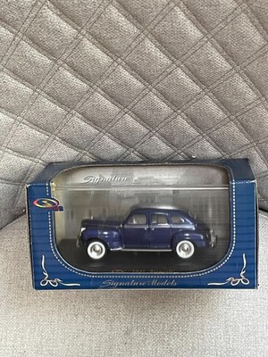 SIGNATURE MODELS 1:32 SCALE PURPLE 1941 PLYMOUTH DIECAST CAR NEW IN BOX READ