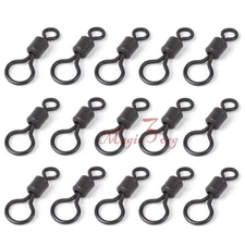 Rolling Swivels Snaps Rig Big Eye Size #8 Stainless Steel Carp Fishing Tackle
