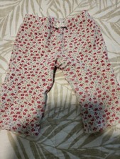 VINTAGE Girls BABY GAP Floral PANTS Sz 12-18 Mos