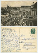 105145 - Leipzig - Am Hauptbahnhof mit Hotel Astoria - Echtfoto - AK, gelaufen