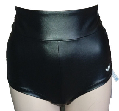 Adidas ESS Shorts Pants Leder  Optik High Waist  ''Blue Version'' Schwarz S