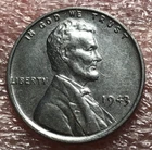 1943-P Lincoln Wheat Steel Cent Uncirculated Coin Philadelphia US One Penny