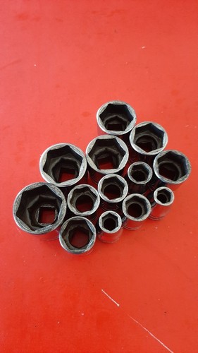 READ Snap On Tools 1/2'' Drive SAE Shallow 6 Point Socket Set 3/8" to 1-1/8" 319 - Picture 10 of 17