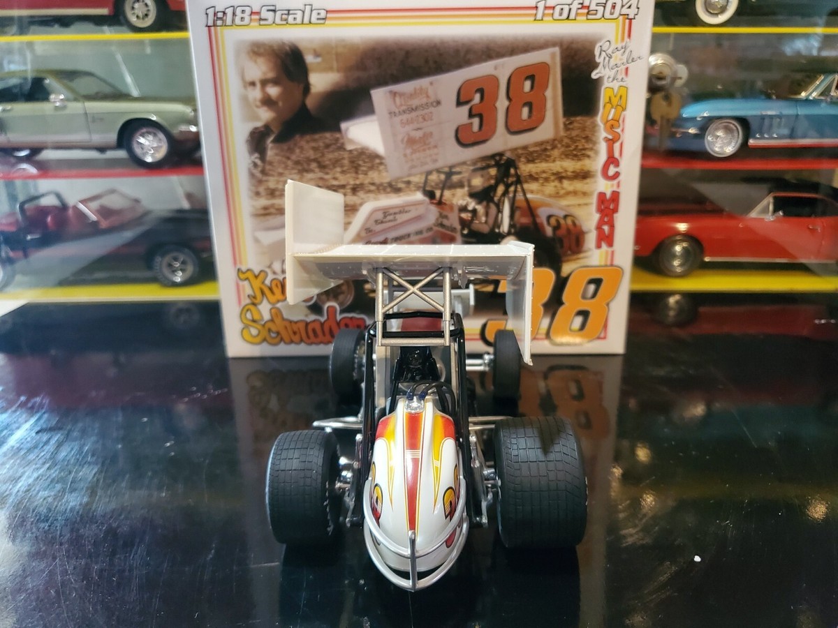 R&R Sprint Cars 1983 Ken Schrader #38 Gambler Chassis 1:18 Scale