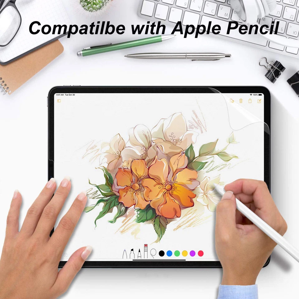 4PACK Clear Screen Protector Protective Film For iPad 9.7 10.2 10.5 10.9 11 12.9 - Image 2 of 4