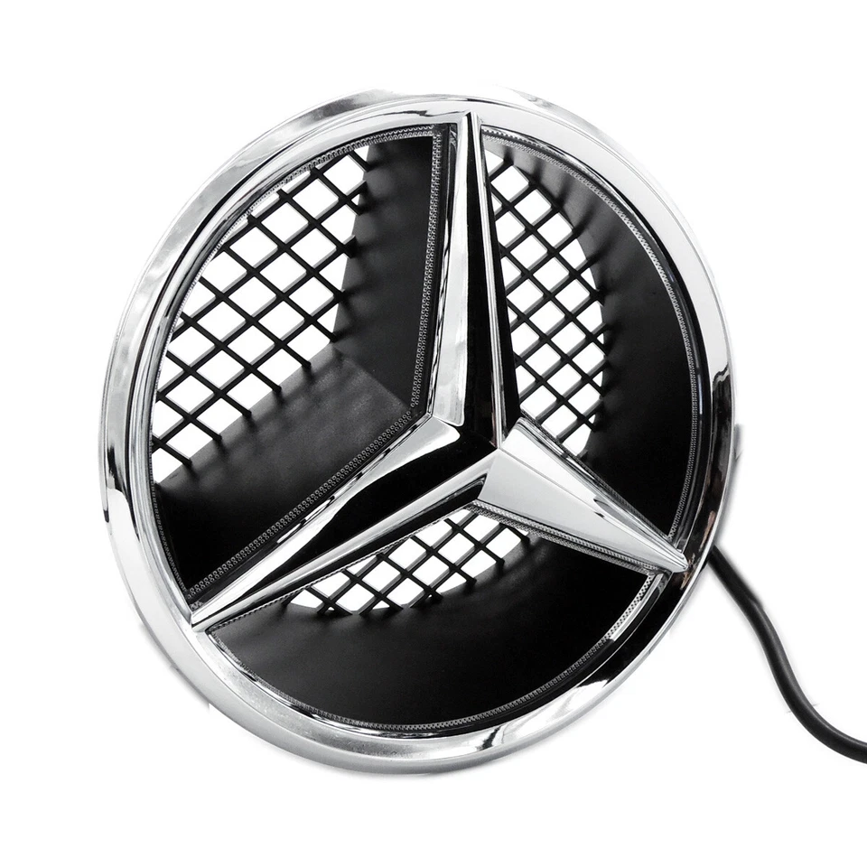 Car Auto LED Front Logo Grill Star Emblem Blue Light For Mercedes Benz 2006-2013 Foto 4 de 4