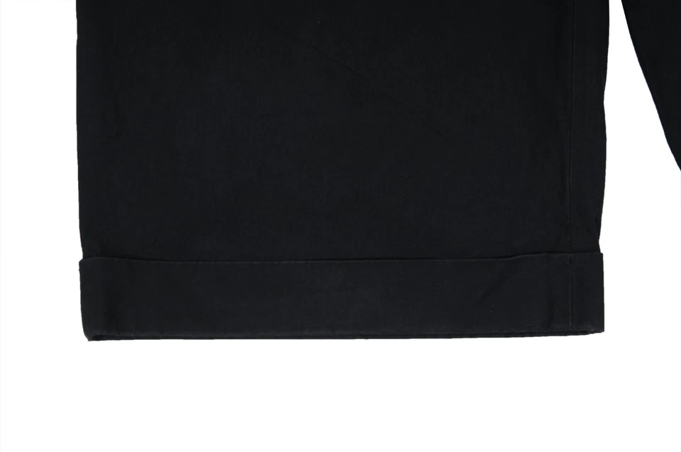 Bermudas Chinas Dolce & Gabbana Shorts 46 Pequeñas Negras Algodón Frente Plano Puños Foto 3 de 4