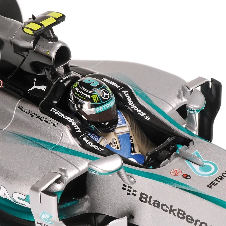 Mercedes W05 GP. Abu Dhabi N° 6 Nico Rosberg 2014, Minichamps 1:18 ED.LIM. 504un - Immagine 2 di 4