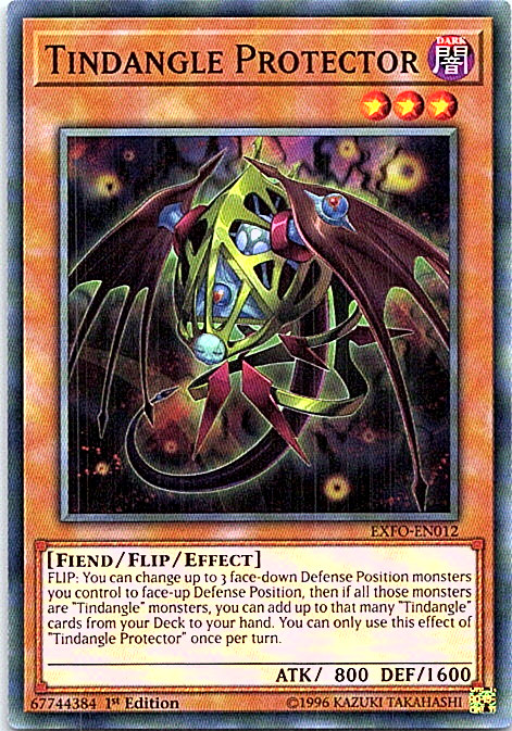 Tindangle Protector EXFO-EN012 Yu-Gi-Oh! Card Light Play 1st Edition 