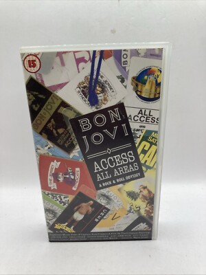 BON JOVI ACCESS ALL AREAS A rock & Roll Odyssey (1990 VHS VIDEO