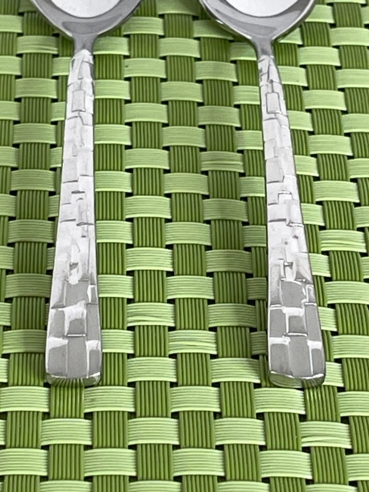 Sambonet Unknown Pattern Stainless 2 Teaspoons Glossy Flatware - 5 3/4" - Image 3 of 4