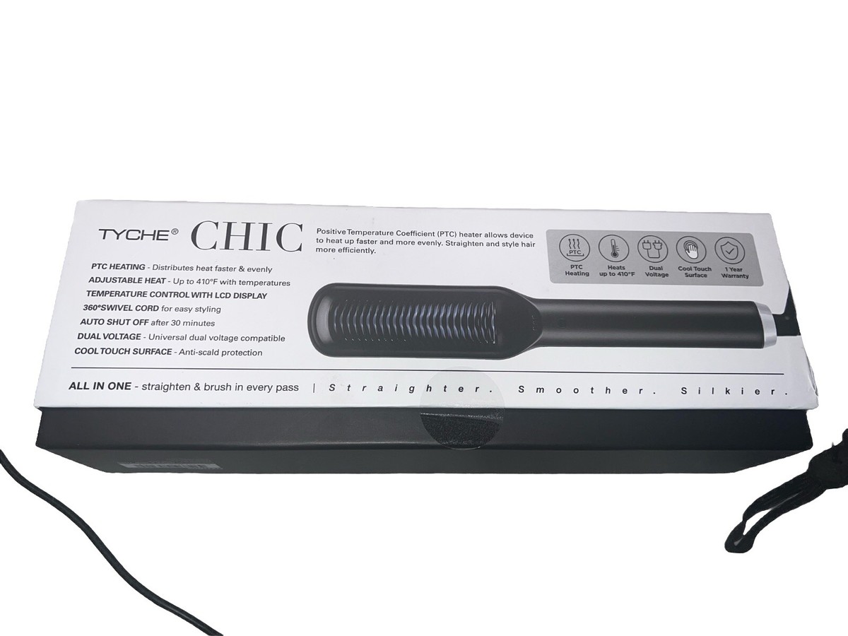 Tyche Chic Hair Straightening Comb Cool Touch Surface tyche chic hair straightening comb - TikTok Shop main image 3