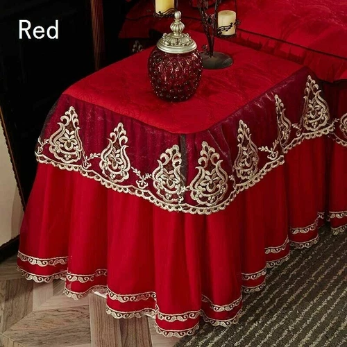 1x Luxus Staubschutz Kleine Tischdecke Nachttisch Schutzplatte Wohndeko Multi - Bild 5 von 11