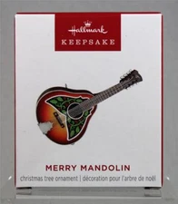 2024 Hallmark MINI Ornament - 'MERRY MANDOLIN' - Magic Sound - New in Box