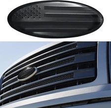 9 inch FRONT GRILL Tailgate US Flag Oval Emblem Badge For Ford F-150 F-250 F-350