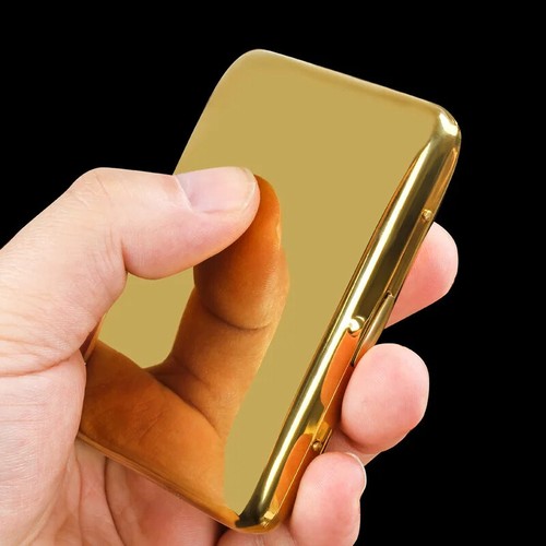Men's Stainless Steel Cigarette Case Holder Portable Heavy Duty for Travel Gift - Picture 18 of 26