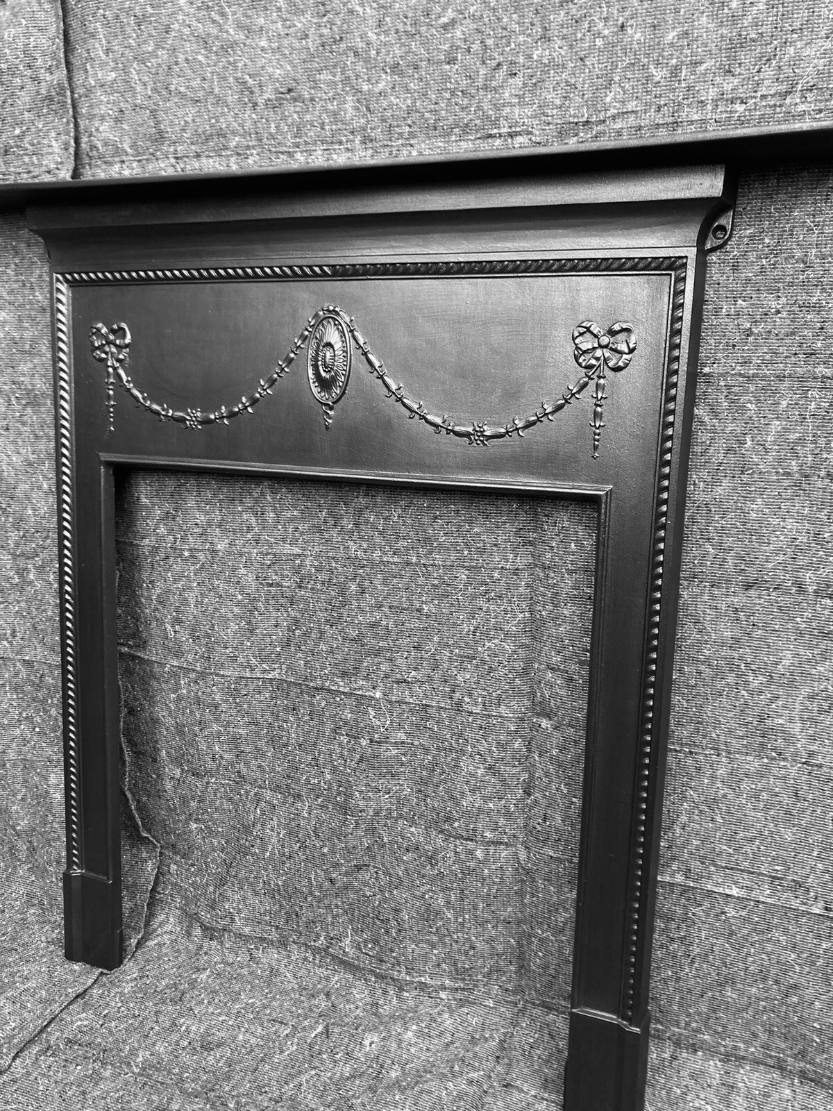LARGE TALL VICTORIAN / EDWARDIAN CAST IRON FIREPLACE / FIRE STOVE SURROUND eBay