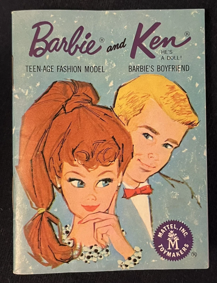 2 Vintage Barbie Ken Teen age Fashion Model Booklets 1961 1962 Mattel