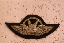 WORLD PARACHUTE BADGE,  MALAYSIA, FREE FALL, SILVER, BULLION,  B&T#  Variation 