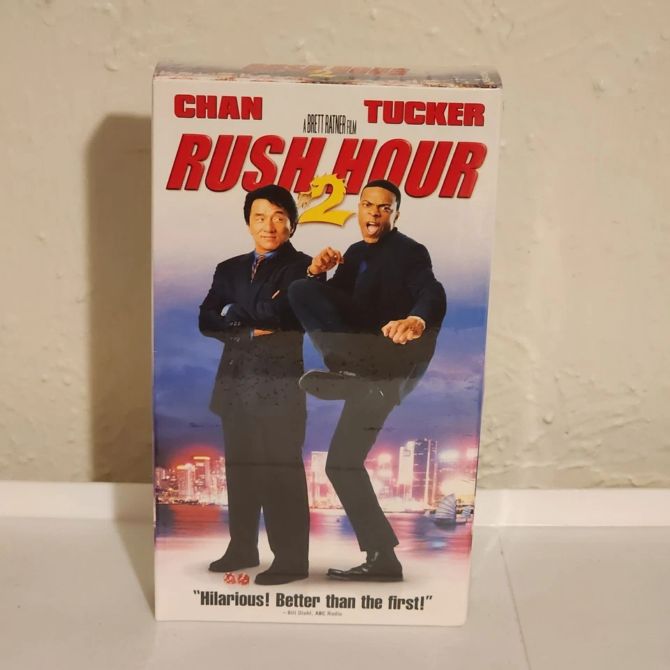 50 Rush Hour 2 VHS 2001 Uncirculated Comedy Jackie Chan Chris Tucker NEW Sealed - Image 2 of 4