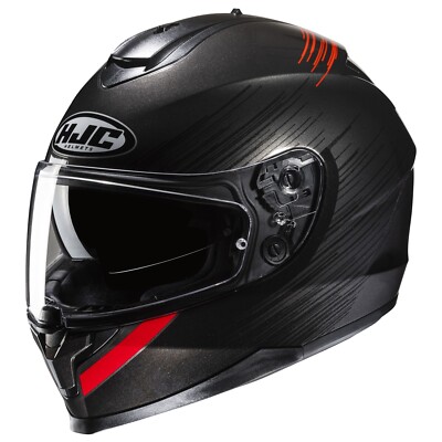 HJC C70 Sway Sun Shield Motorcycle Helmet Sun Screen Red LG Large DOT USA
