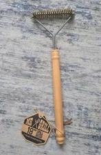 Mr. Grill 18" grill cleaning brush Solid Oak Handle
