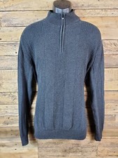 Calvin Klein Sweater Pullover Gray Men Size XL Chest 50" Length 27.5"
