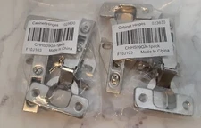 Probrico 1 Pair Kitchen Cabinet Hinges Satin Nickel Lot of 2 New CHHS09GA