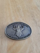 Vintage Belt Buckle NRA Whittington Center Fourth Annual Trophy Elk Hunt