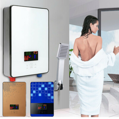 #ad 4500W 110V Electric Tankless Hot Water Heater Instant On Demand Bathroom Shower $68.45