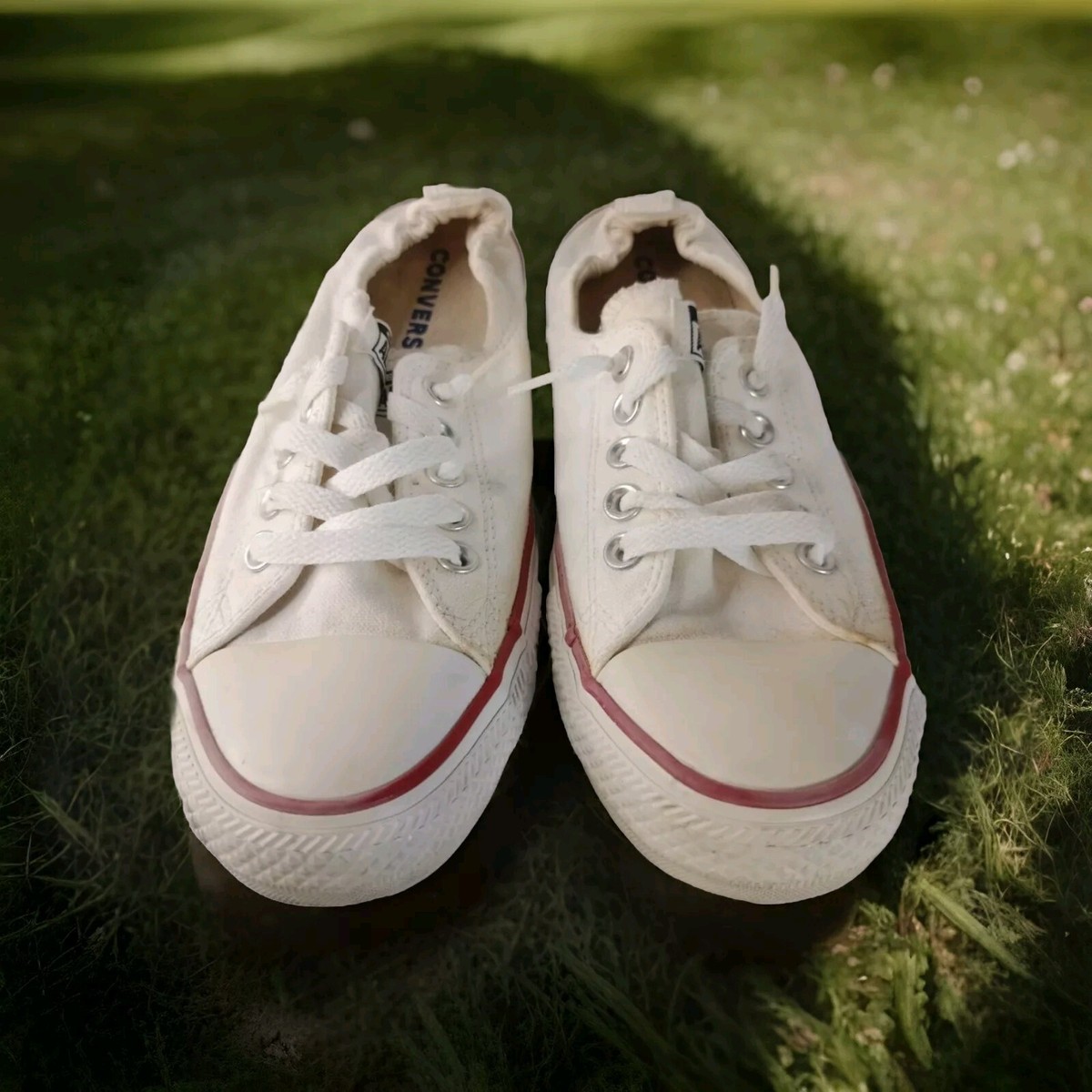 Converse Shoes Womens 11 Chuck Taylor All Star Sneakers White Canvas 537084F