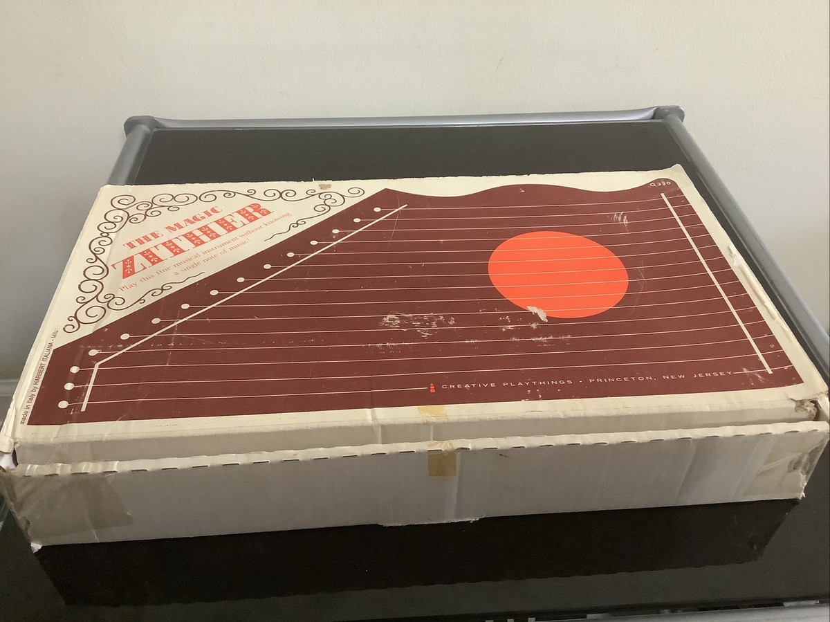 Vintage 1950's Jr Zither Harbert Italiana Milano Folk String Lap