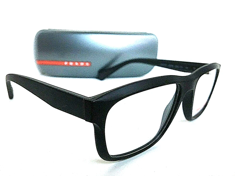 New PRADA Sport VPS 07G DG0-1O1 Matte Black 55mm Men's Eyeglasses Frame Italy . - Image 4 of 4