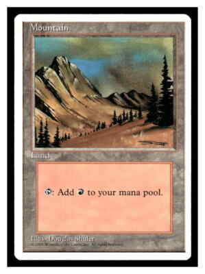 Fourth Edition #182 Mountain (C)