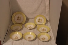 Autumn Gold Century Service Corp., 8 Pc. Lot, Bowls, Plates