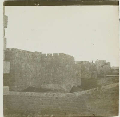 Grece ?Rhodes? Fortifiacations Foto Stereo Platte Gläser VR2L7n8