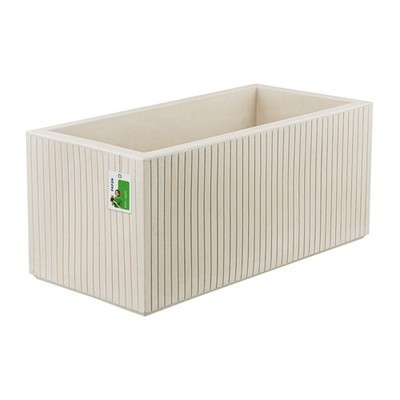 Ethik premium Blumentopf Coro CASE 80x38x36cm ''Keramik-optik'' sand