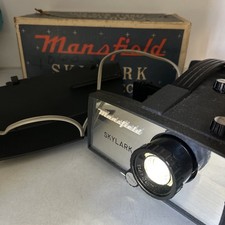 Vintage Mansfield Skylark 839 Slide Projector Works with Original Box, Used