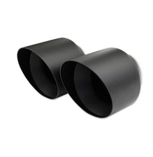 Sportauspuff AUDI A3 8P 2.0 TDI 140PS 2003- 2x80mm InoXcar schwarz matt Keramik 