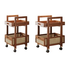 Rollender Allzweckwagen Aufbewahrung Organizer Multifunktionales Tablett Schreibtisch Beweglich Tee