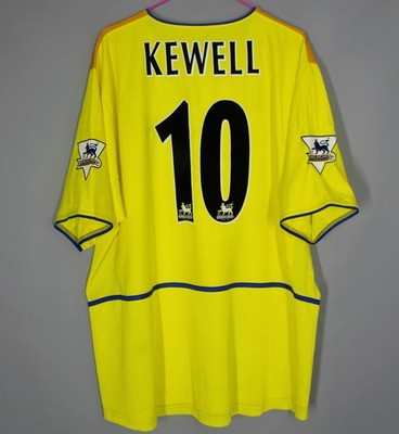 LEEDS UNITED 2002 2003 2004 AWAY FOOTBALL SHIRT JERSEY NIKE #10 KEWELL