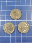 1935S, 1936S, 1937D Buffalo Nickel Lot of 3 Circulated